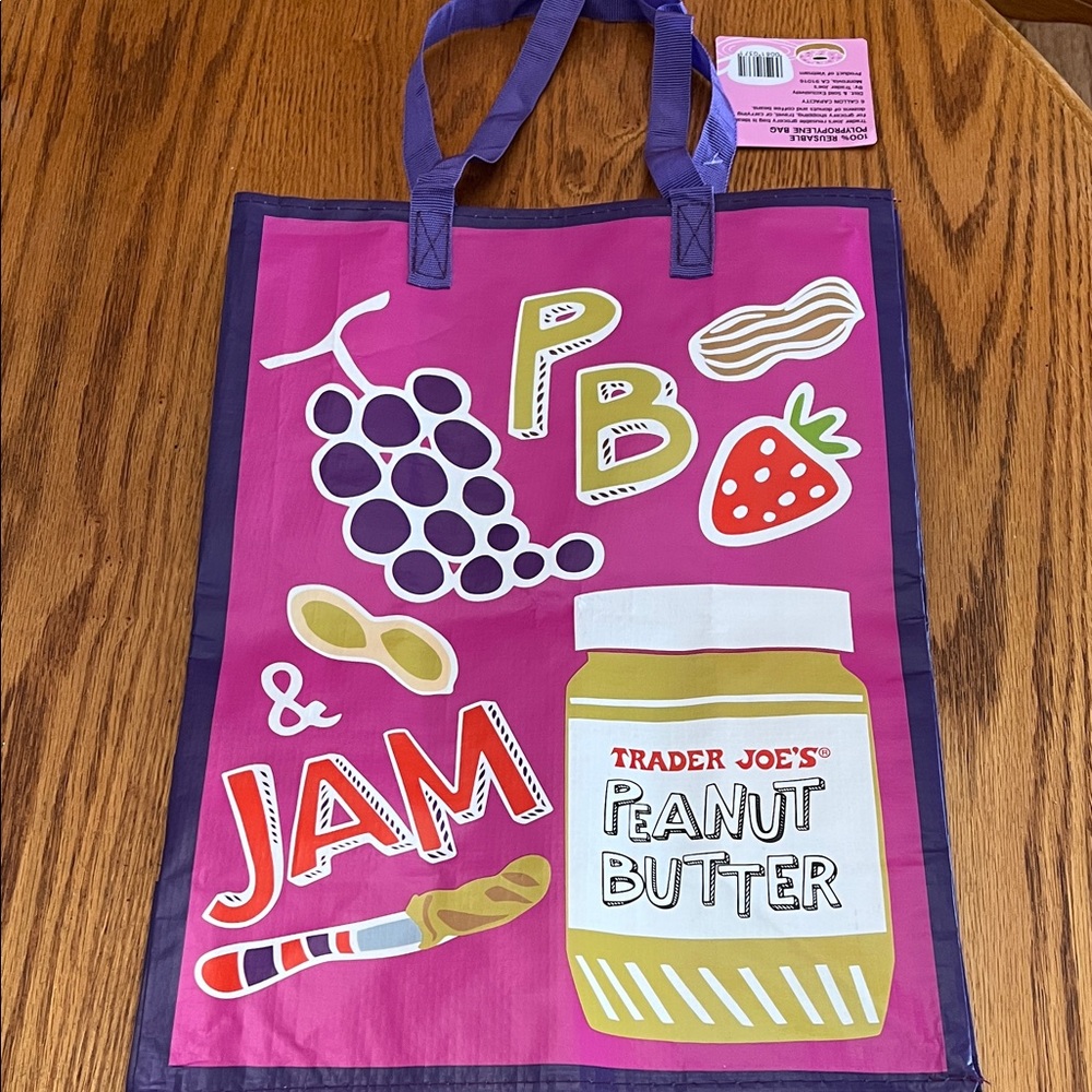 NWT Trader Joe's Reusable Comfort Food Tote Bag